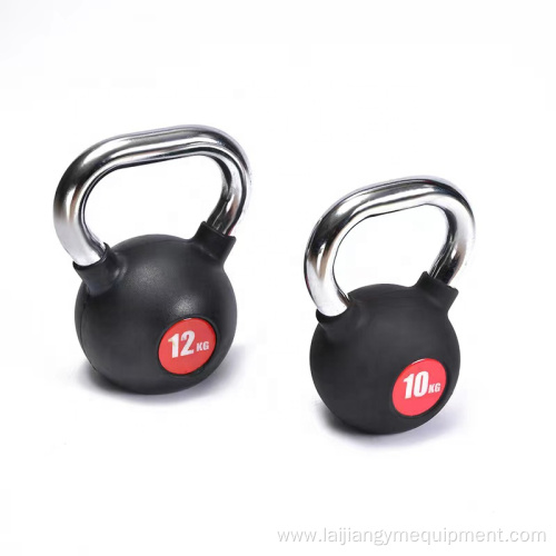 Sports club cast iron Rubber Coated kettlebell 4kg-32kg